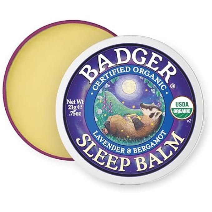 Badger BALM SLEEP BALM (ORNAMENT LAVENDER, BERGAMOT, 0.75OZ, 121913) - Image 1